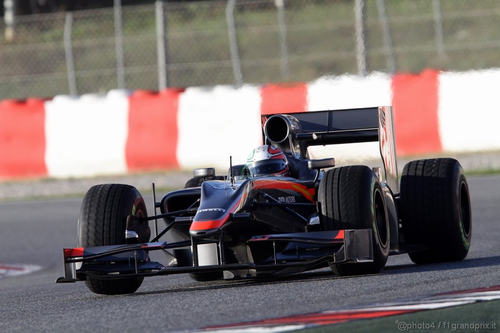 Barcelona Test Febbraio 2011, 19.02.2011- Vitantonio Liuzzi (ITA), Test Driver, Hispania Racing F1 Team, HRT  