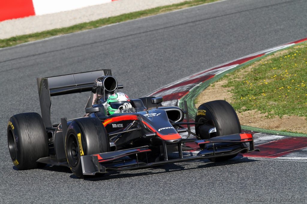 Barcelona Test Febbraio 2011, 19.02.2011- Vitantonio Liuzzi (ITA), Test Driver, Hispania Racing F1 Team, HRT  