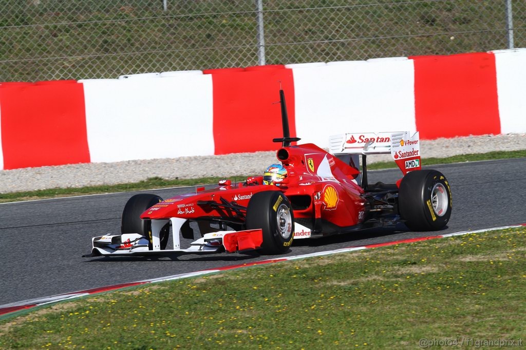 Barcelona Test Febbraio 2011, 19.02.2011- Fernando Alonso (ESP), Ferrari, F-150 Italia 