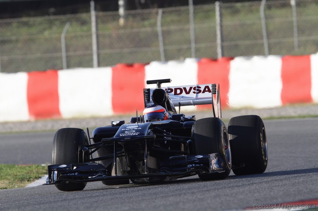 Barcelona Test Febbraio 2011, 19.02.2011- Rubens Barrichello (BRA), Williams FW33 