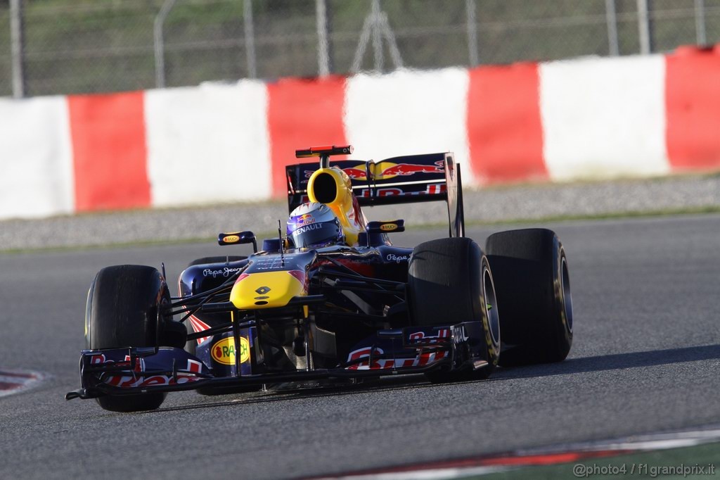 Barcelona Test Febbraio 2011, 19.02.2011- Sebastian Vettel (GER), Red Bull Racing, RB7 