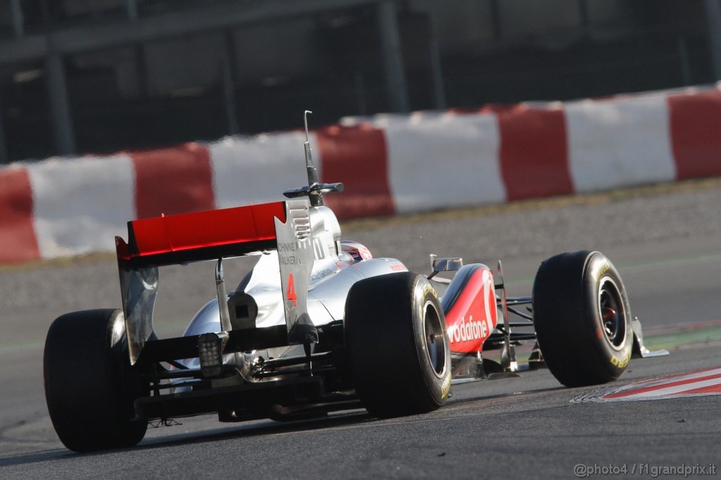 Barcelona Test Febbraio 2011, 19.02.2011- Jenson Button (GBR), McLaren  Mercedes, MP4-26 