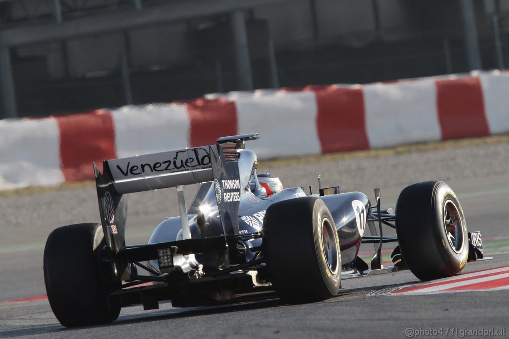 Barcelona Test Febbraio 2011, 19.02.2011- Rubens Barrichello (BRA), Williams FW33 