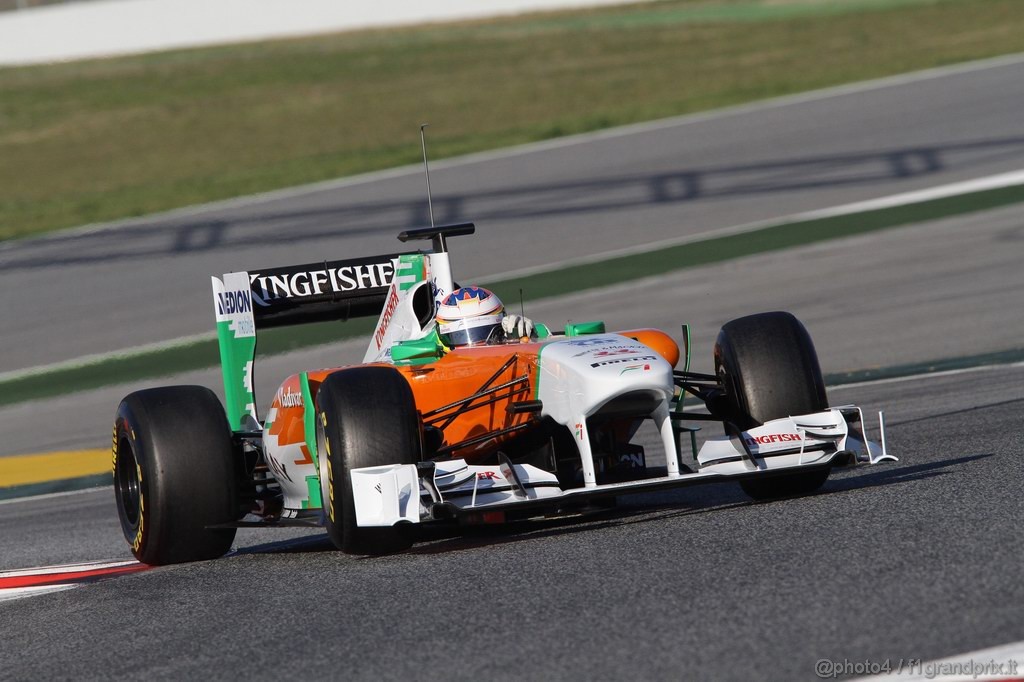 Barcelona Test Febbraio 2011, 19.02.2011- Paul di Resta (GBR) Force India VJM04 