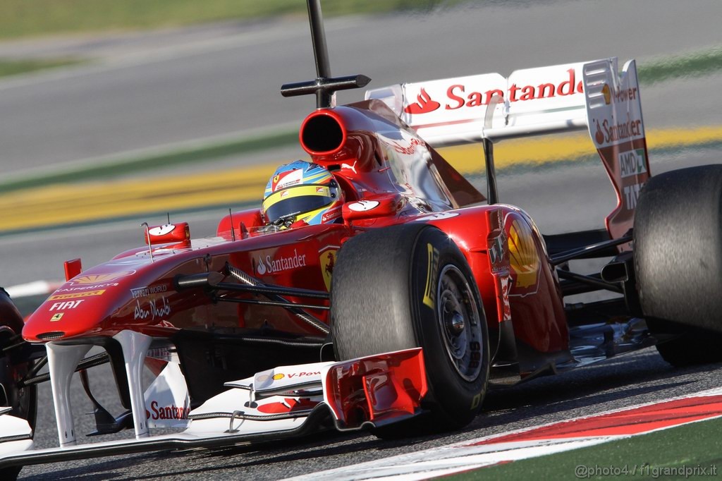 Barcelona Test Febbraio 2011, 19.02.2011- Fernando Alonso (ESP), Ferrari, F-150 Italia 