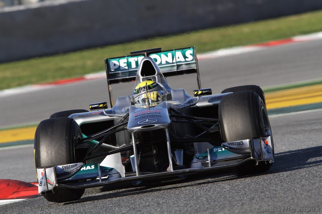 Barcelona Test Febbraio 2011, 19.02.2011- Nico Rosberg (GER), Mercedes GP Petronas F1 Team, MGP W02 