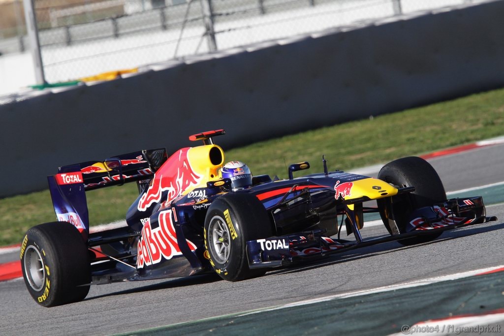 Barcelona Test Febbraio 2011, 19.02.2011- Sebastian Vettel (GER), Red Bull Racing, RB7 