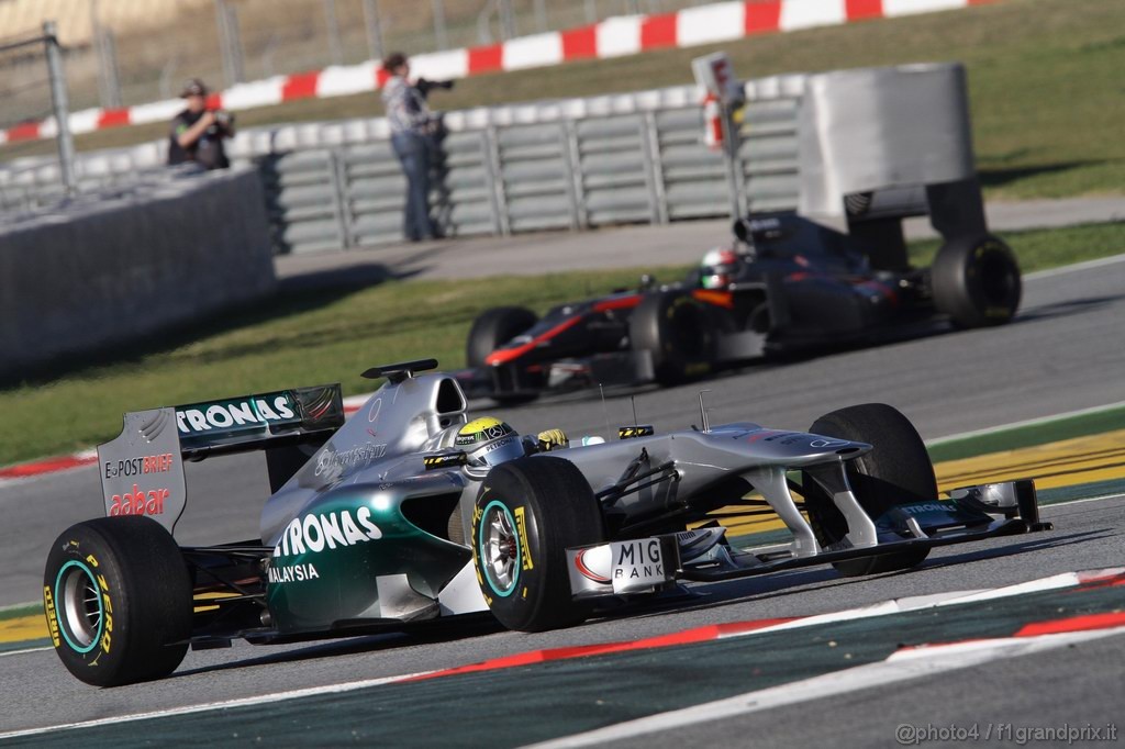 Barcelona Test Febbraio 2011, 19.02.2011- Nico Rosberg (GER), Mercedes GP Petronas F1 Team, MGP W02 