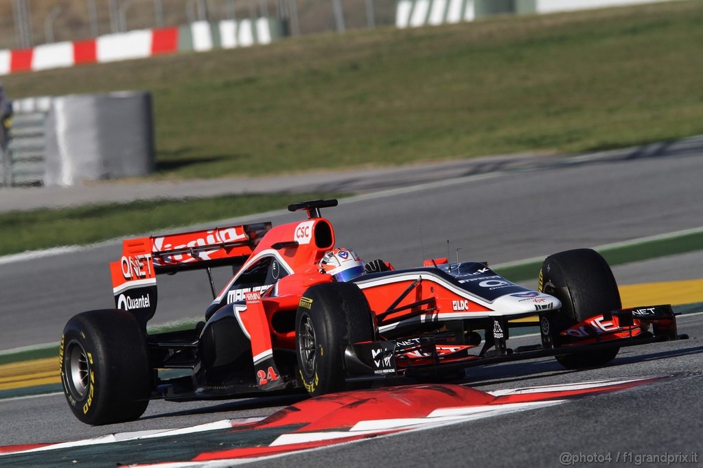 Barcelona Test Febbraio 2011, 19.02.2011- Timo Glock (GER), Marussia Virgin Racing VR-02 