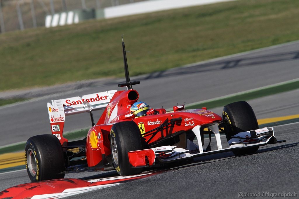 Barcelona Test Febbraio 2011, 19.02.2011- Fernando Alonso (ESP), Ferrari, F-150 Italia 