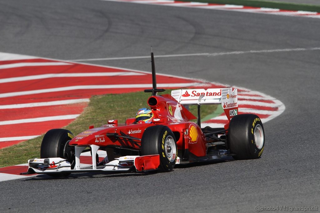 Barcelona Test Febbraio 2011, 19.02.2011- Fernando Alonso (ESP), Ferrari, F-150 Italia 