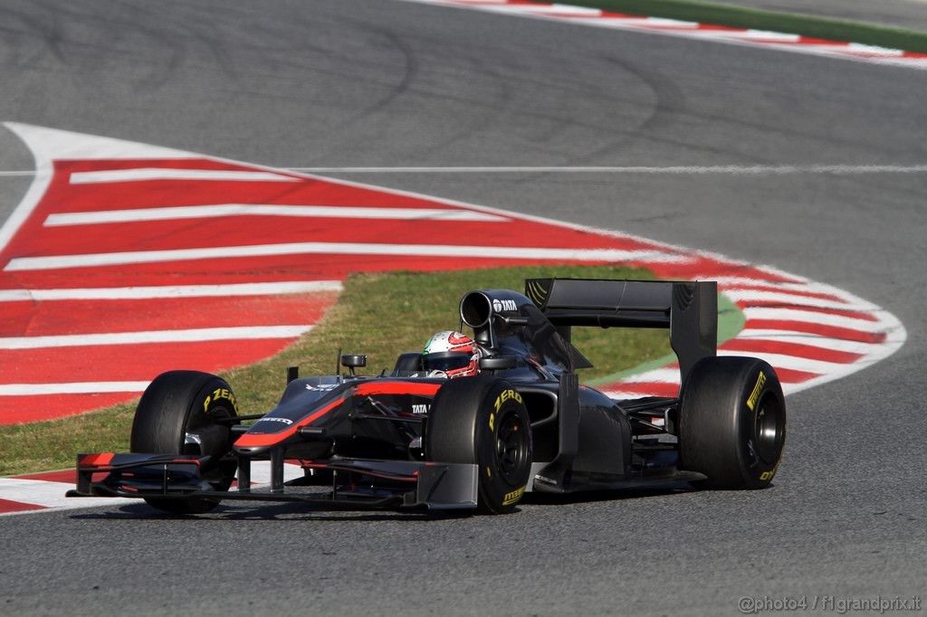 Barcelona Test Febbraio 2011, 19.02.2011- Vitantonio Liuzzi (ITA), Test Driver, Hispania Racing F1 Team, HRT  