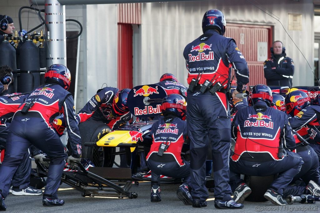 Barcelona Test Febbraio 2011, 19.02.2011- Sebastian Vettel (GER), Red Bull Racing, RB7 