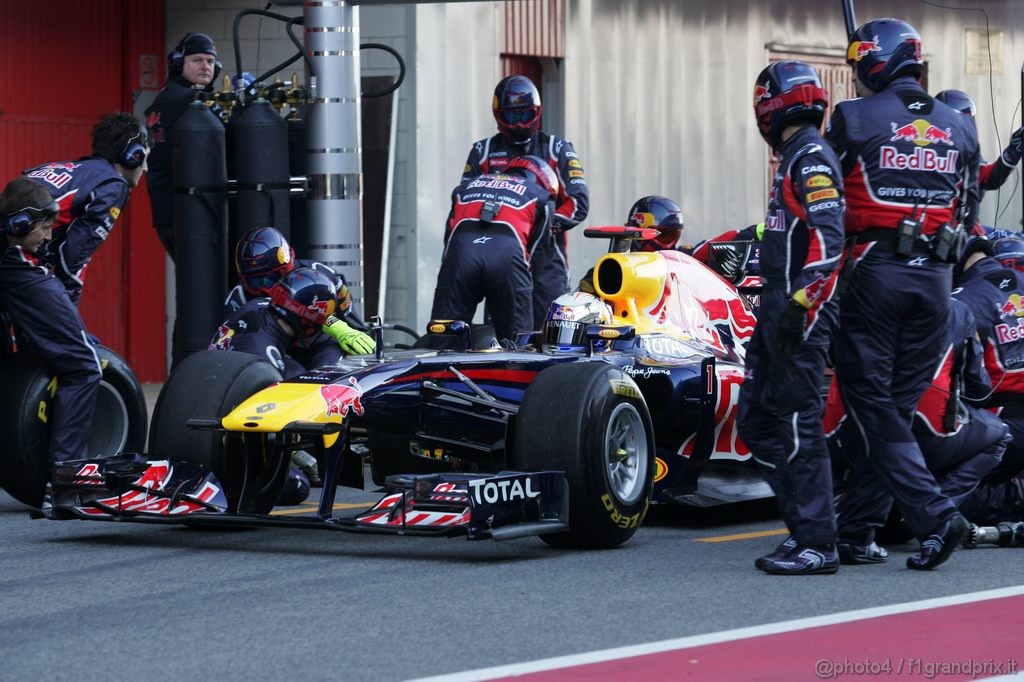 Barcelona Test Febbraio 2011, 19.02.2011- Sebastian Vettel (GER), Red Bull Racing, RB7 