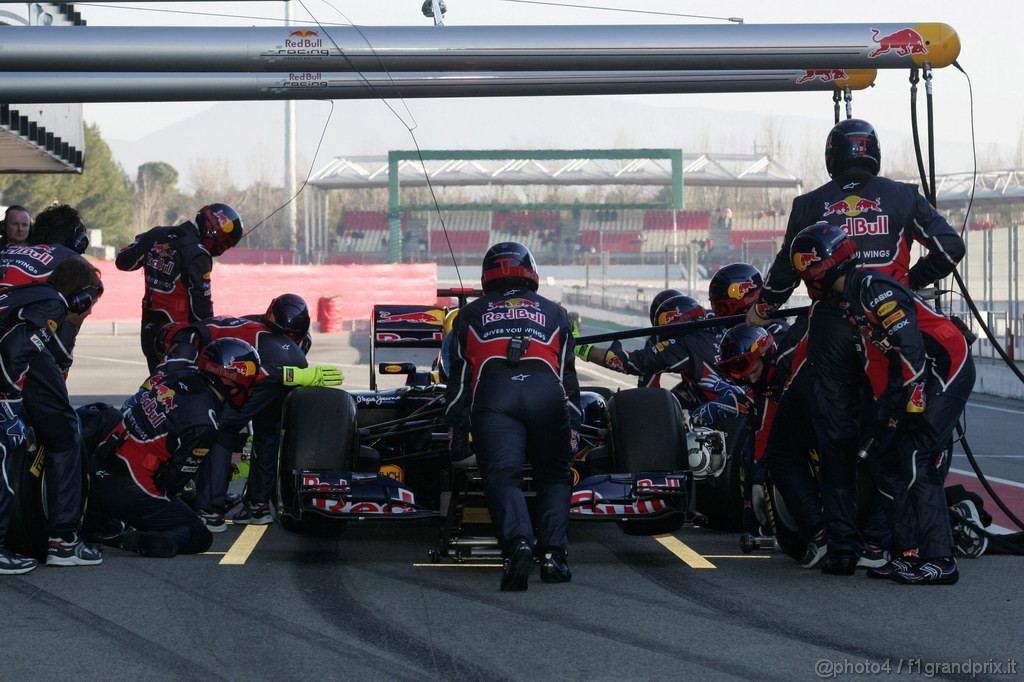 Barcelona Test Febbraio 2011, 19.02.2011- Sebastian Vettel (GER), Red Bull Racing, RB7 