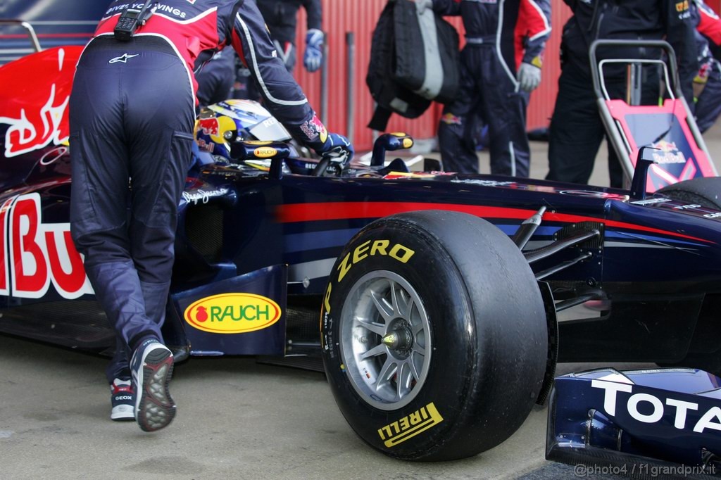 Barcelona Test Febbraio 2011, 19.02.2011- Sebastian Vettel (GER), Red Bull Racing, RB7 