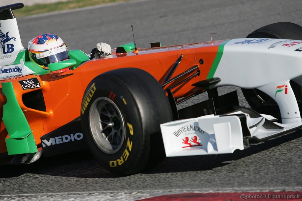 Barcelona Test Febbraio 2011, 19.02.2011- Paul di Resta (GBR) Force India VJM04 