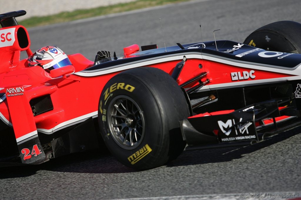 Barcelona Test Febbraio 2011, 19.02.2011- Timo Glock (GER), Marussia Virgin Racing VR-02 