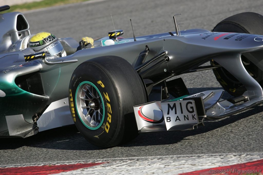 Barcelona Test Febbraio 2011, 19.02.2011- Nico Rosberg (GER), Mercedes GP Petronas F1 Team, MGP W02 