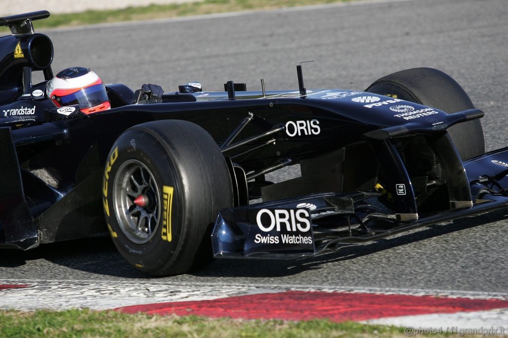 Barcelona Test Febbraio 2011, 19.02.2011- Rubens Barrichello (BRA), Williams FW33 