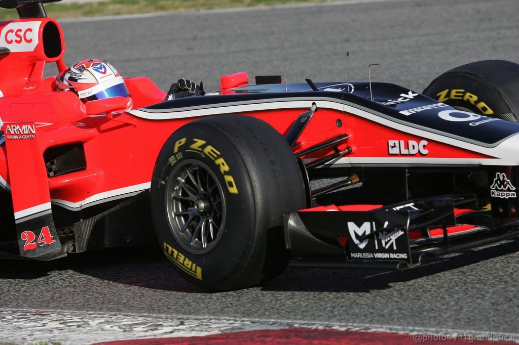 Barcelona Test Febbraio 2011, 19.02.2011- Timo Glock (GER), Marussia Virgin Racing VR-02 