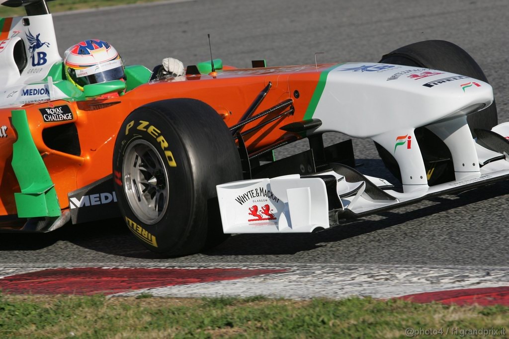 Barcelona Test Febbraio 2011, 19.02.2011- Paul di Resta (GBR) Force India VJM04 