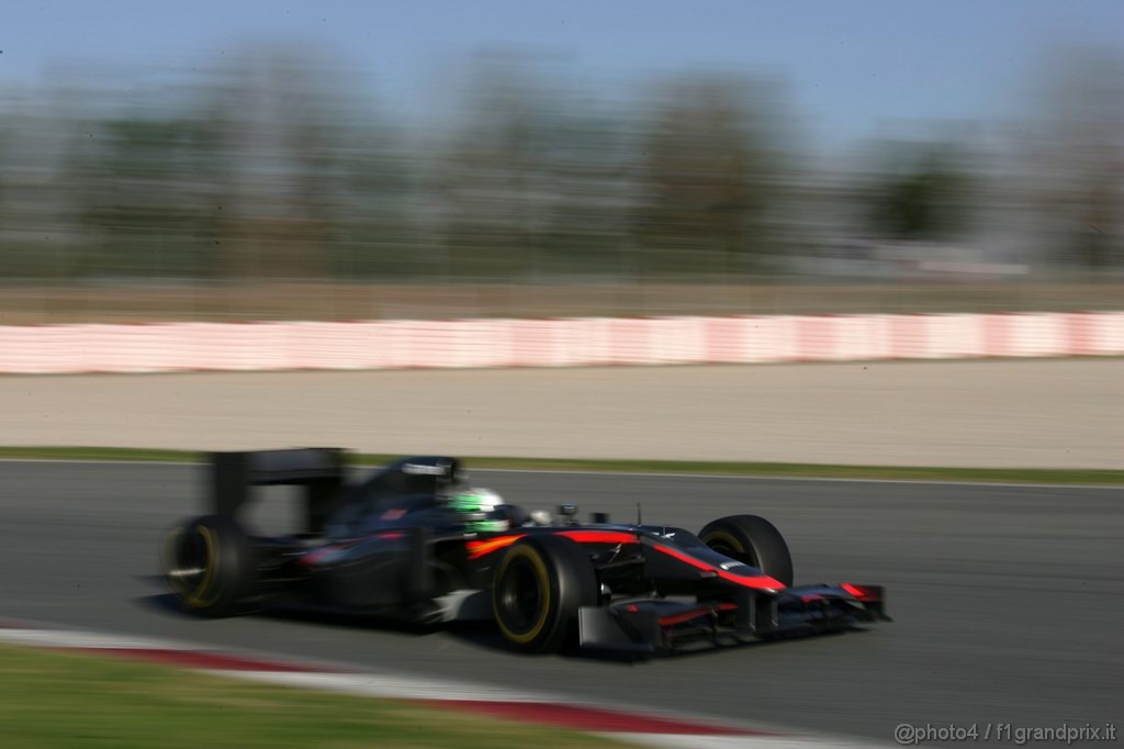 Barcelona Test Febbraio 2011, 19.02.2011- Vitantonio Liuzzi (ITA), Test Driver, Hispania Racing F1 Team, HRT  