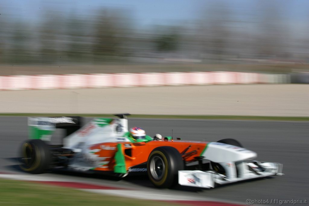 Barcelona Test Febbraio 2011, 19.02.2011- Paul di Resta (GBR) Force India VJM04 