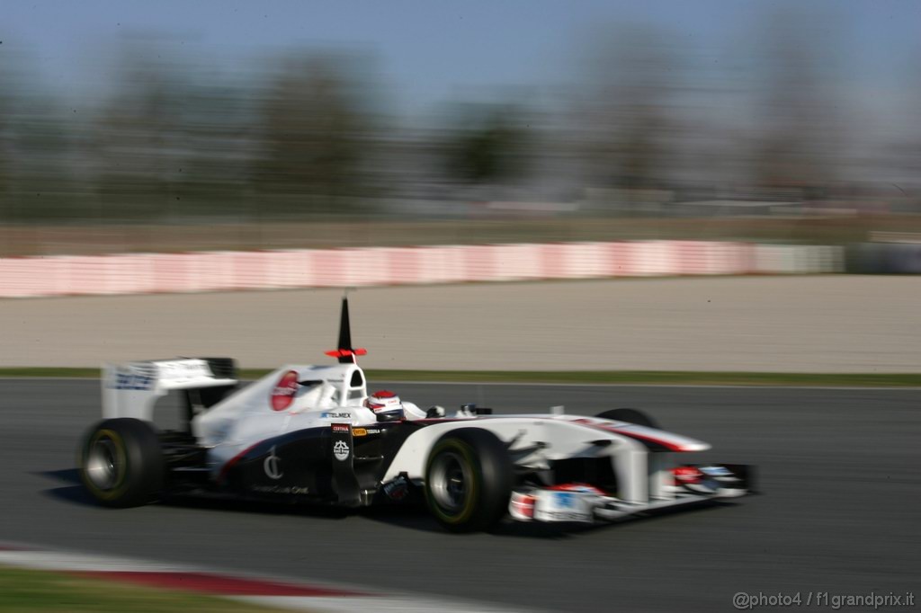 Barcelona Test Febbraio 2011, 19.02.2011- Kamui Kobayashi (JAP), Sauber F1 Team C30 