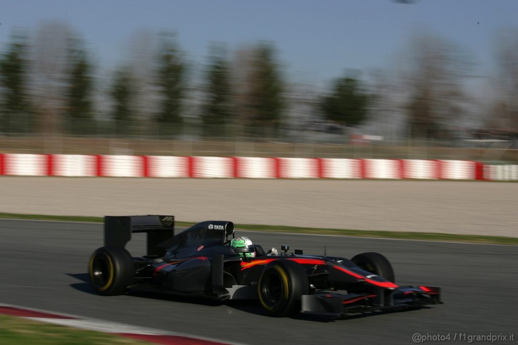 Barcelona Test Febbraio 2011, 19.02.2011- Vitantonio Liuzzi (ITA), Test Driver, Hispania Racing F1 Team, HRT  