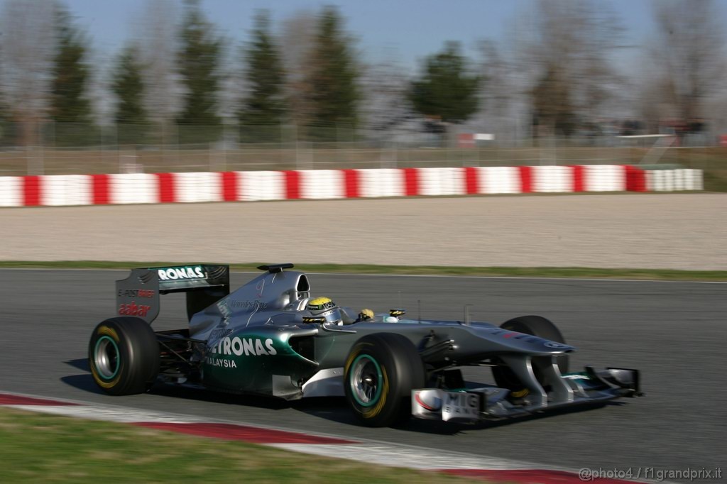 Barcelona Test Febbraio 2011, 19.02.2011- Nico Rosberg (GER), Mercedes GP Petronas F1 Team, MGP W02 