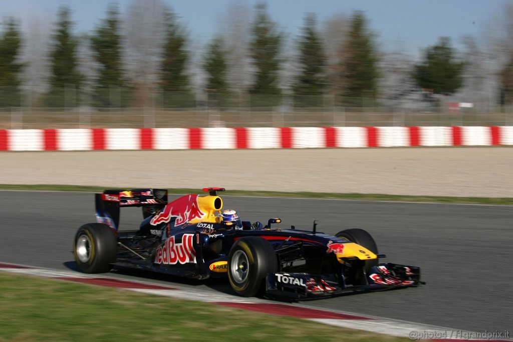 Barcelona Test Febbraio 2011, 19.02.2011- Sebastian Vettel (GER), Red Bull Racing, RB7 