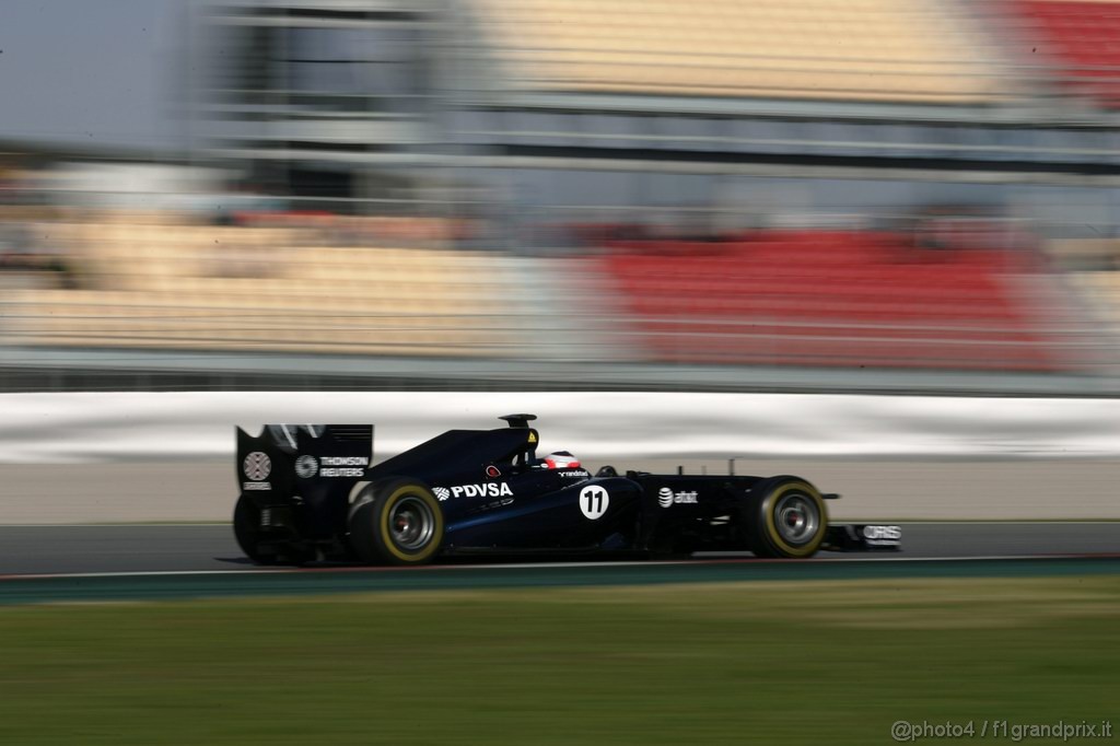 Barcelona Test Febbraio 2011, 19.02.2011- Rubens Barrichello (BRA), Williams FW33 