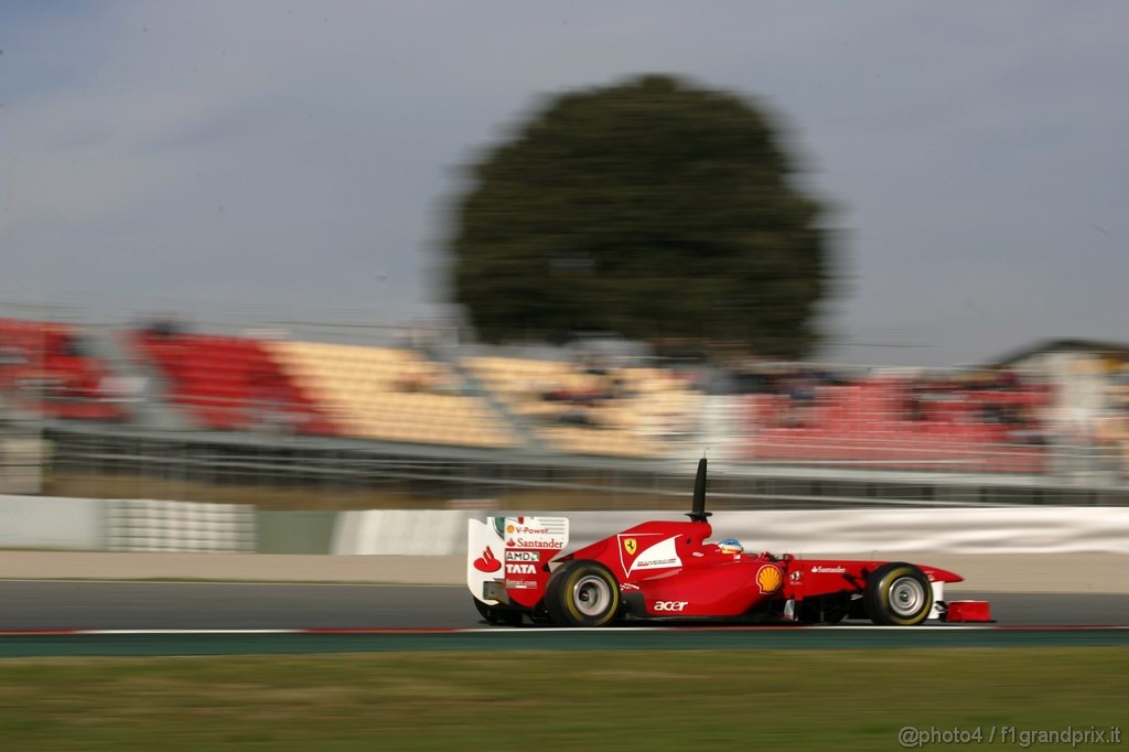 Barcelona Test Febbraio 2011, 19.02.2011- Fernando Alonso (ESP), Ferrari, F-150 Italia 