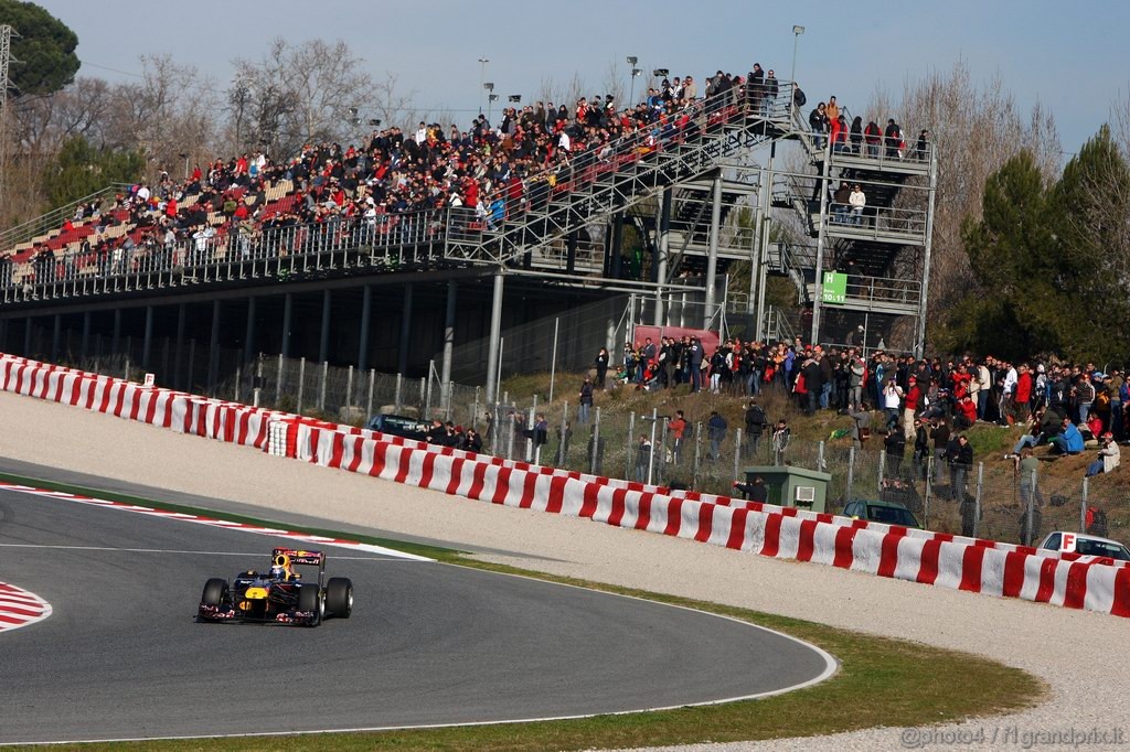 Barcelona Test Febbraio 2011, 19.02.2011- Sebastian Vettel (GER), Red Bull Racing, RB7 