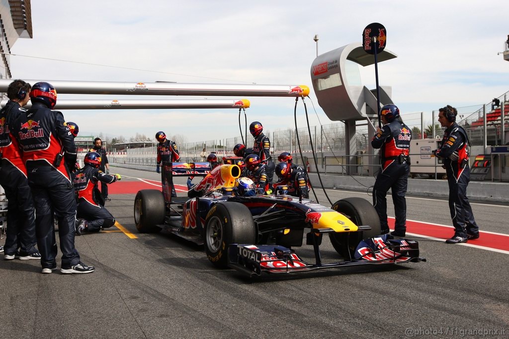 Barcelona Test Febbraio 2011, 19.02.2011- Sebastian Vettel (GER), Red Bull Racing, RB7 