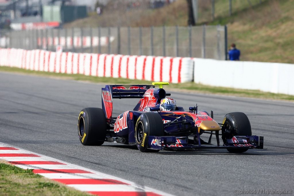 Barcelona Test Febbraio 2011, 19.02.2011- Jaime Alguersuari (SPA), Scuderia Toro Rosso, STR6 