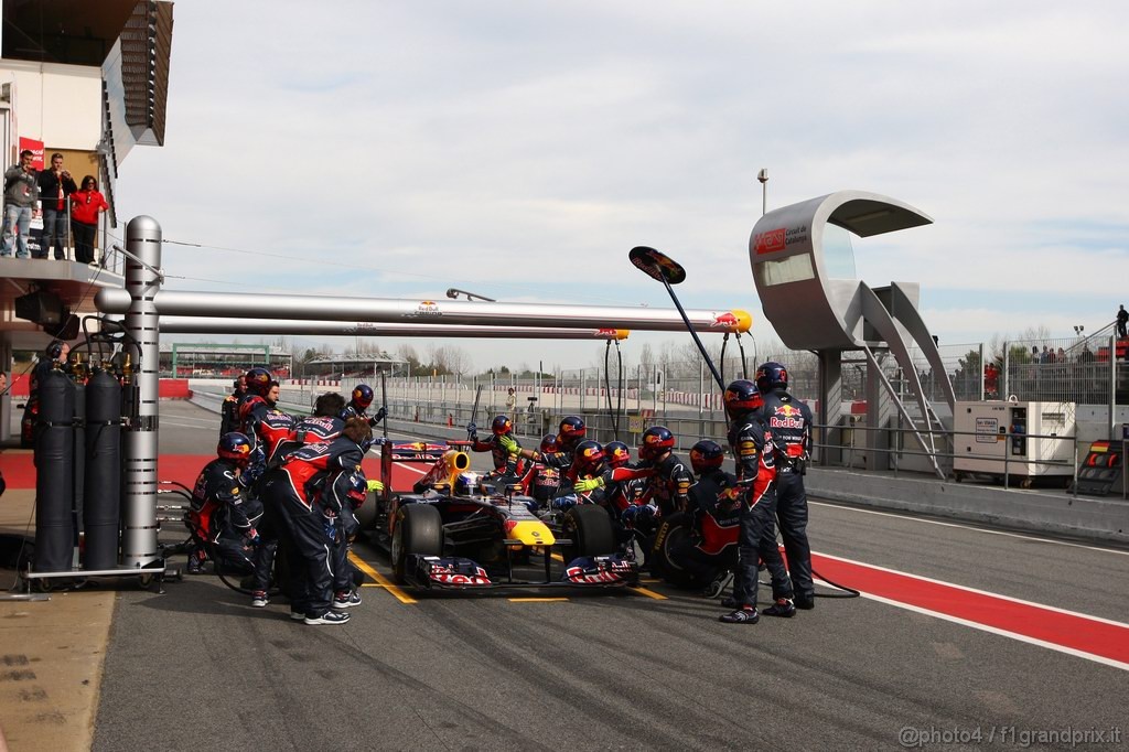 Barcelona Test Febbraio 2011, 19.02.2011- Sebastian Vettel (GER), Red Bull Racing, RB7 