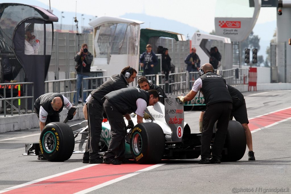 Barcelona Test Febbraio 2011, 19.02.2011- Nico Rosberg (GER), Mercedes GP Petronas F1 Team, MGP W02 