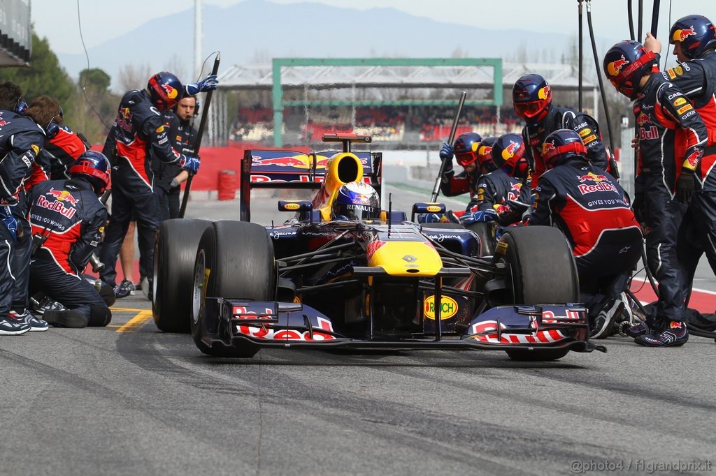 Barcelona Test Febbraio 2011, 19.02.2011- Sebastian Vettel (GER), Red Bull Racing, RB7 