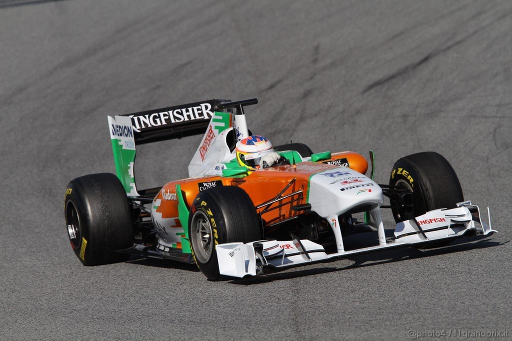 Barcelona Test Febbraio 2011, 19.02.2011- Paul di Resta (GBR) Force India VJM04 