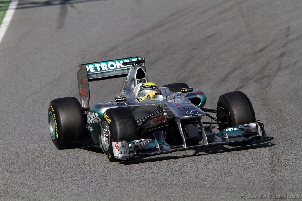 Barcelona Test Febbraio 2011, 19.02.2011- Nico Rosberg (GER), Mercedes GP Petronas F1 Team, MGP W02 