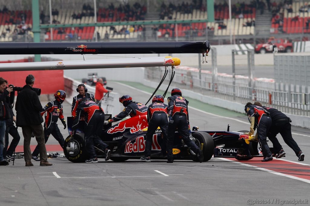 Barcelona Test Febbraio 2011, 19.02.2011- Sebastian Vettel (GER), Red Bull Racing, RB7 