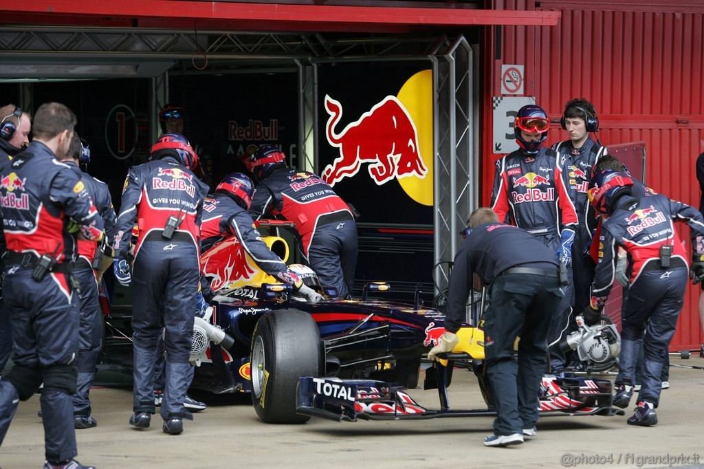 Barcelona Test Febbraio 2011, 19.02.2011- Sebastian Vettel (GER), Red Bull Racing, RB7 