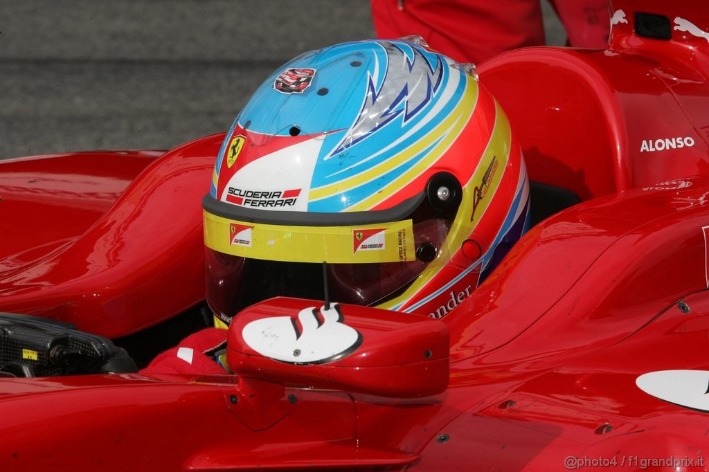 Barcelona Test Febbraio 2011, 19.02.2011- Fernando Alonso (ESP), Ferrari, F-150 Italia 