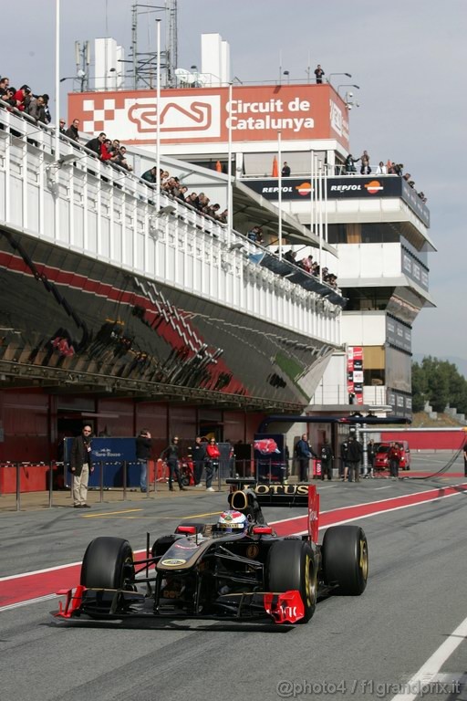 Barcelona Test Febbraio 2011, 19.02.2011- Vitaly Petrov (RUS), Lotus Renault GP, R31 