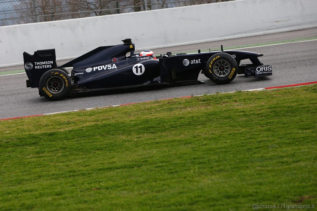 Barcelona Test Febbraio 2011, 19.02.2011- Rubens Barrichello (BRA), Williams FW33 