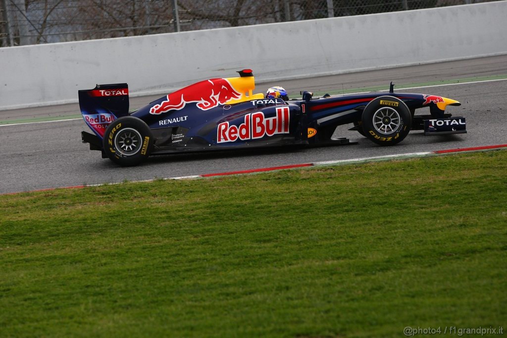 Barcelona Test Febbraio 2011, 19.02.2011- Sebastian Vettel (GER), Red Bull Racing, RB7 