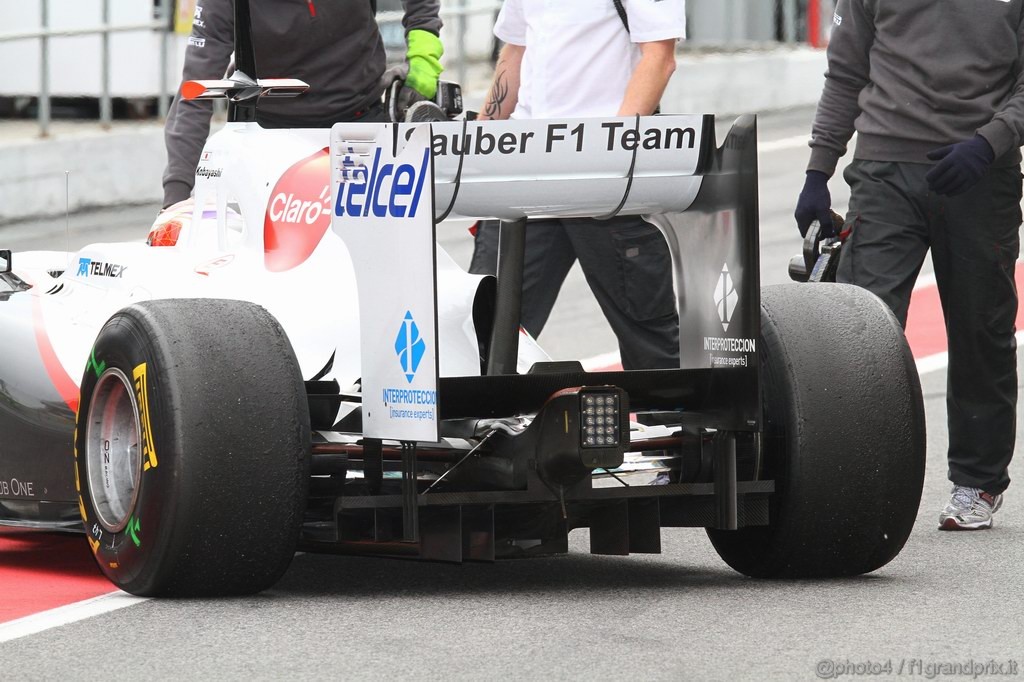 Barcelona Test Febbraio 2011, 19.02.2011- Kamui Kobayashi (JAP), Sauber F1 Team C30 