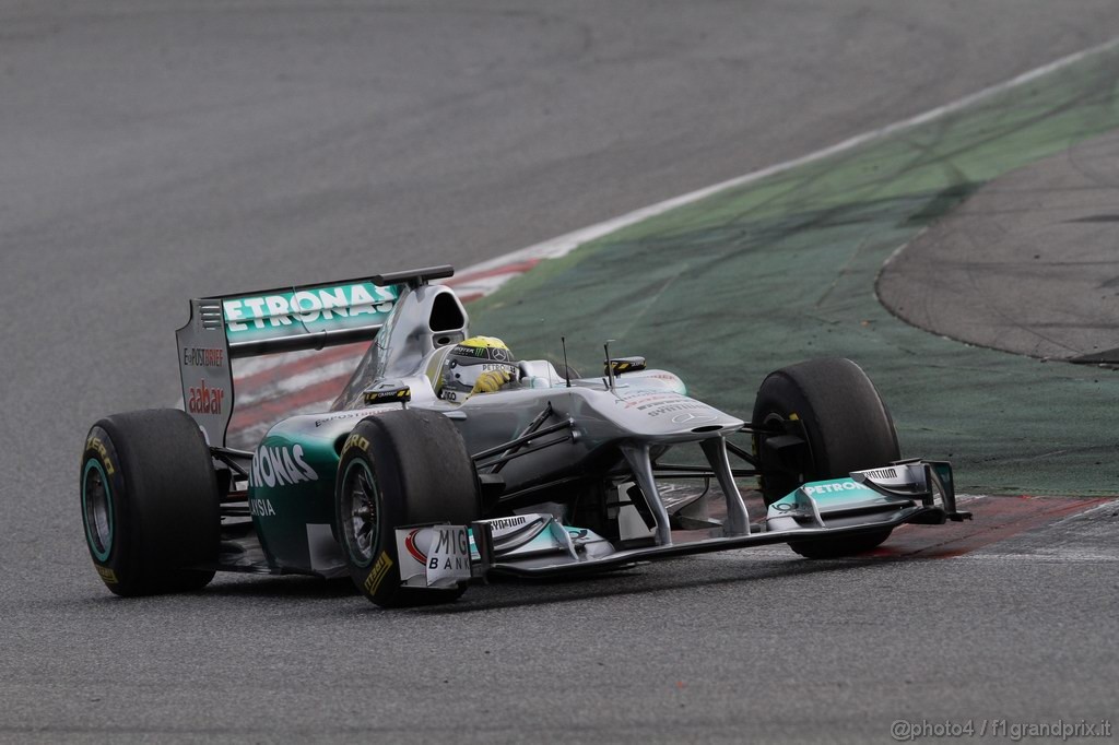 Barcelona Test Febbraio 2011, 19.02.2011- Nico Rosberg (GER), Mercedes GP Petronas F1 Team, MGP W02 